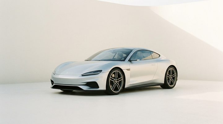 Sleek sports car